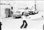 Child playing in Daniel st.